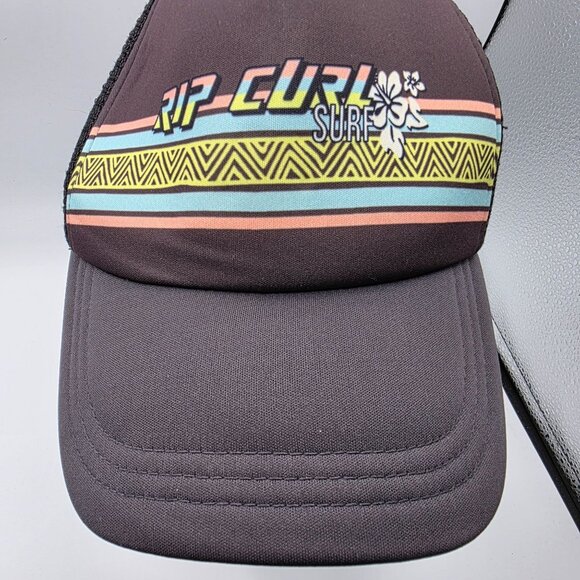 Rip Curl Surf Womens Adjustable Trucker Hat Casual Outdoors Retro Beach Summer - Picture 8 of 8